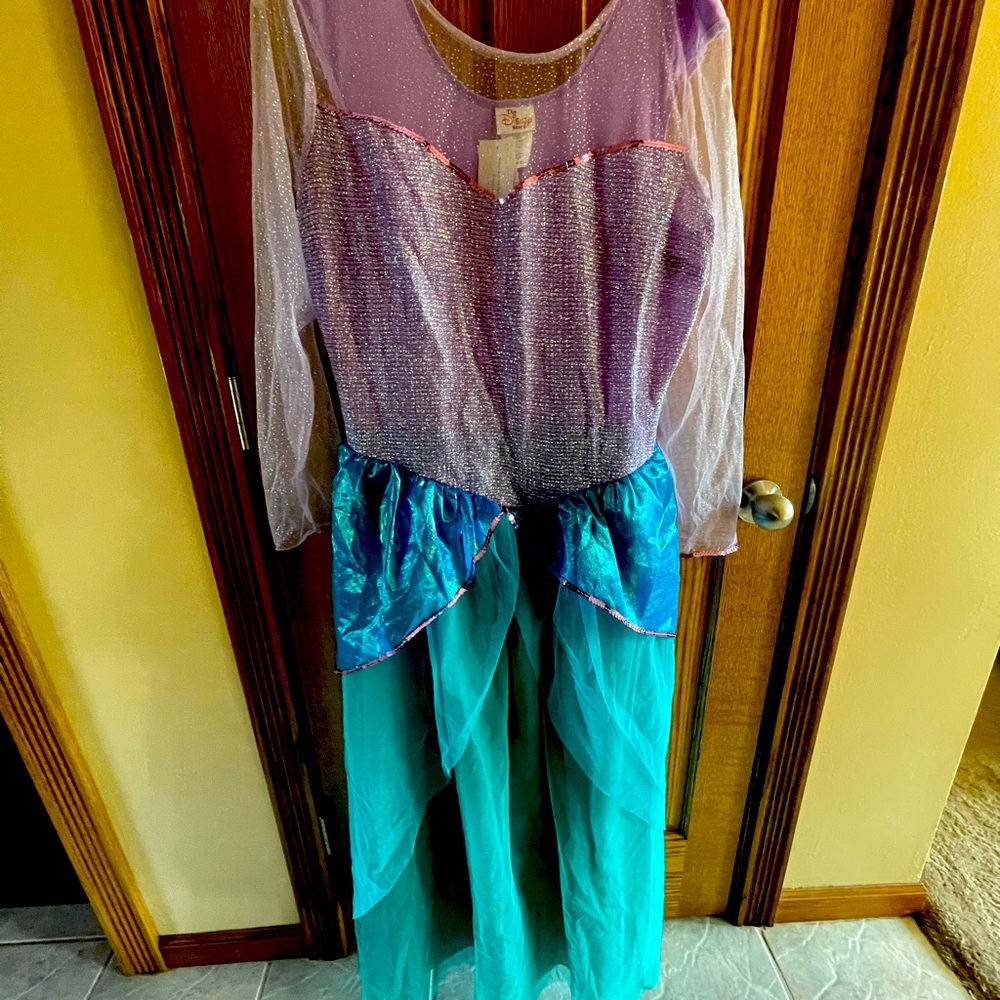 NWT DISNEY LARGE ADULT MERMAID COSTUME DRESS